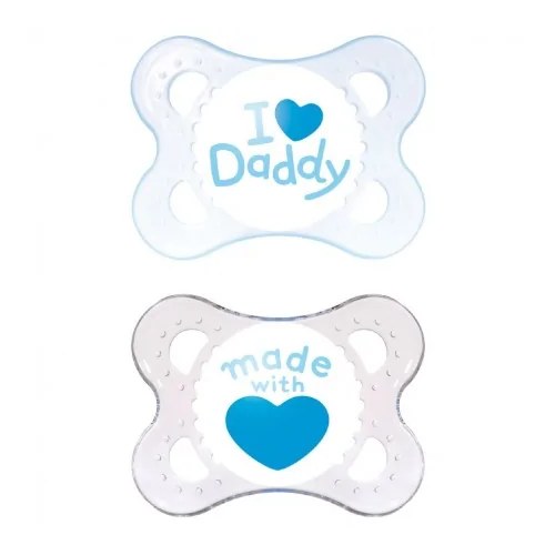 MAM ORIGINAL SUCETTE 0-6 MOIS SILICONE BLEU