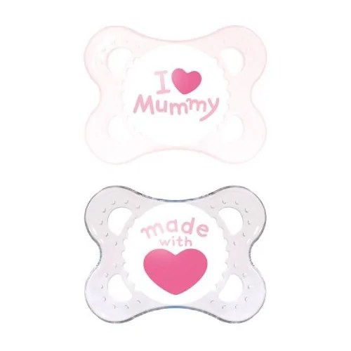 MAM ORIGINAL SUCETTE 0-6 MOIS SILICONE ROSE