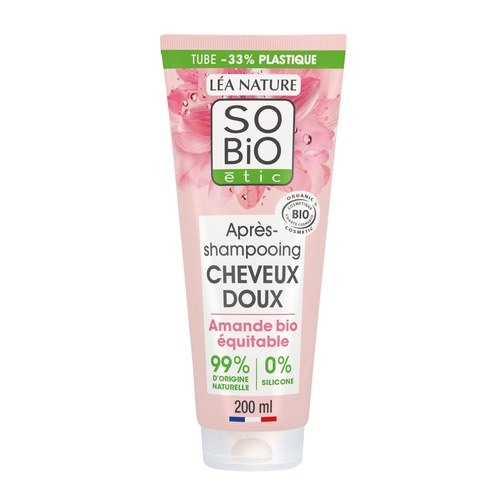 SO’BiO APRÈS-SHAMPOOING CHEVEUX DOUX LAIT D’AMANDE 200ML