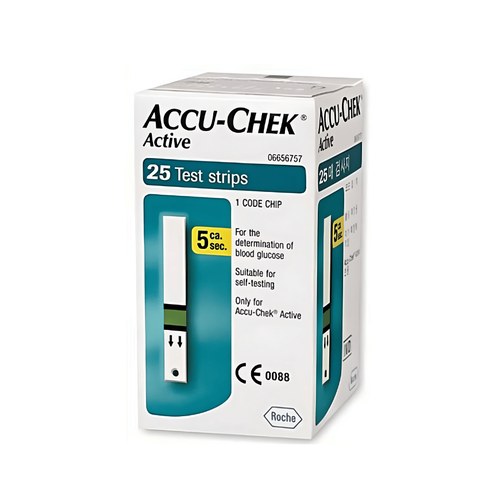 ACCU-CHEK ACTIVE BANDELETTES /25