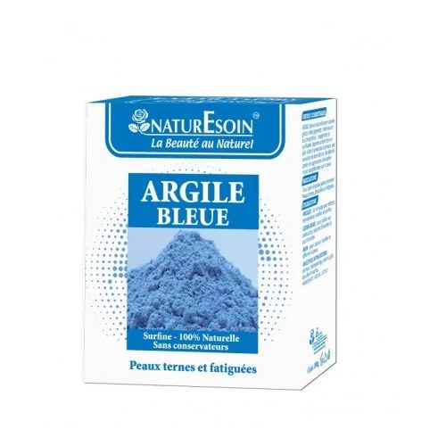 NATURE SOIN ARGILE BLEUE peaux ternes et fatiguées 100 g