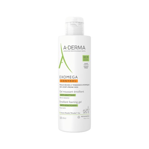 A-derma Exomega Gel moussant émollient anti-grattage 200 ml