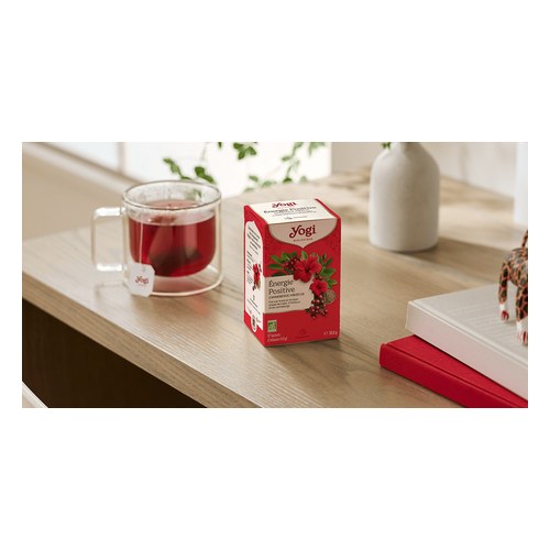 YOGI TEA ENERGIE POSITIVE CRANBERRIES HIBISCUS 17 X 2 g
