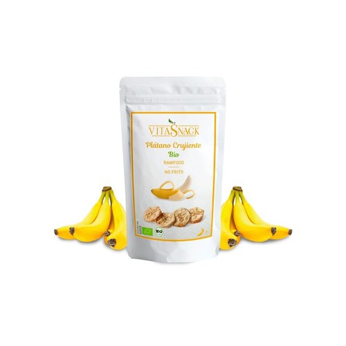 Vitasnack Banane croquante bio sans gluten, sel ni sucre